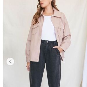 Forever 21 Faux Leather Shacket